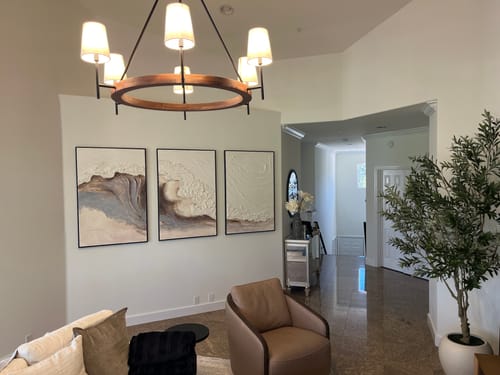 Customer review photo for Plaster Art Texture Painting #SG455