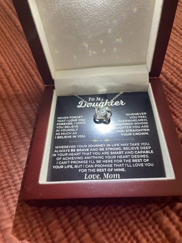 Customer photo review of [ALMOST SOLD OUT] To My Daughter - Love Mom - Beautiful Gift Set - SS461