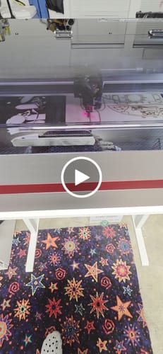 Customer video review of Monport Reno65 65W Desktop CO2 Laser Engraver & Cutter (24" X 16") with Magnetic Assisted Autofocus