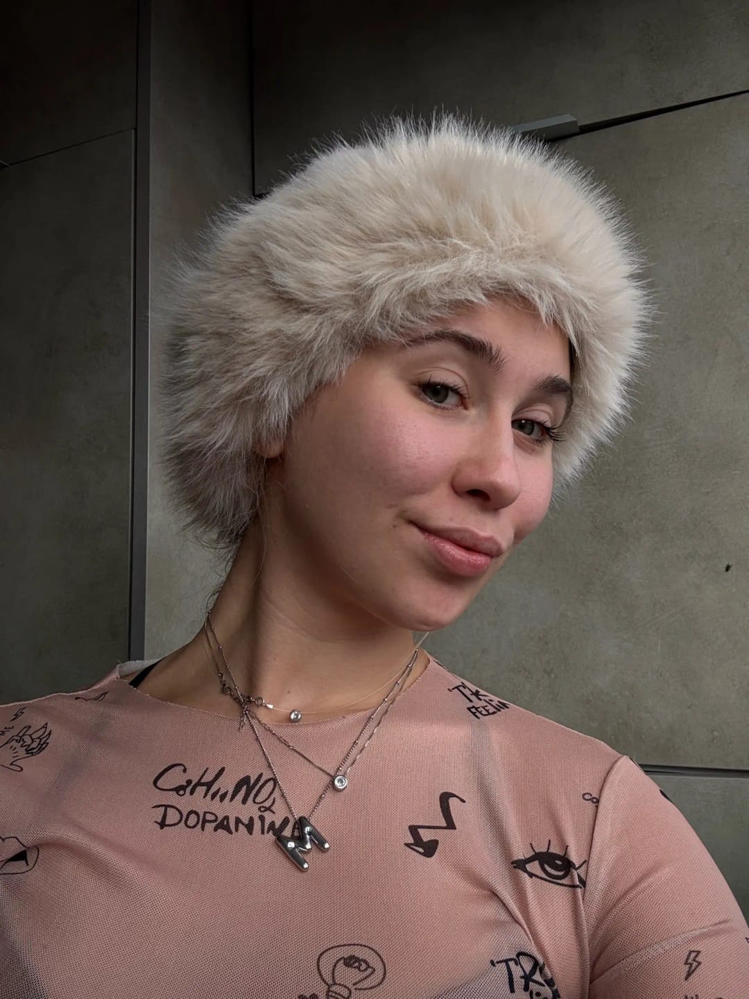 Customer photo review of Tracy Faux Fur Hat