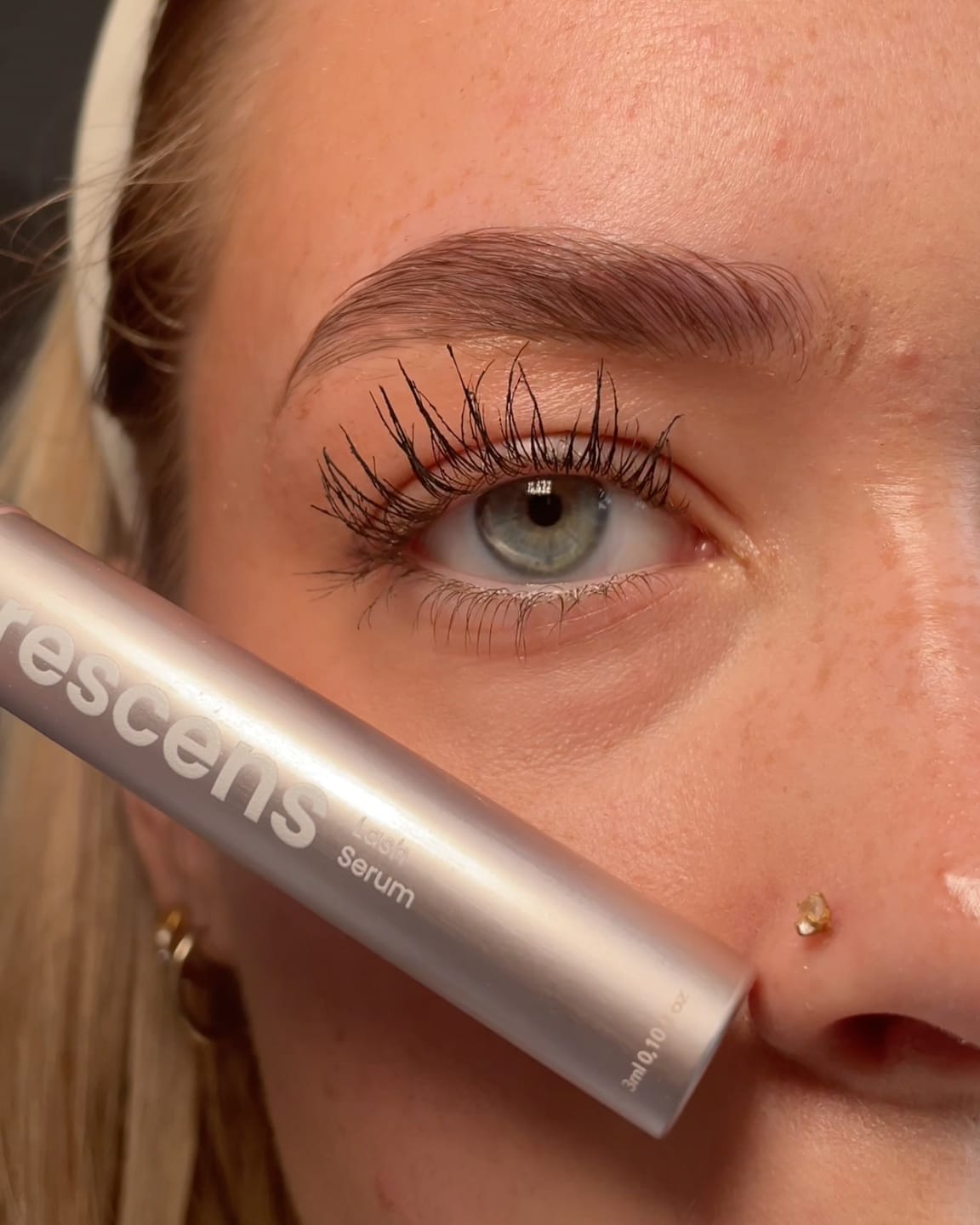 Customer photo review of Lash Serum