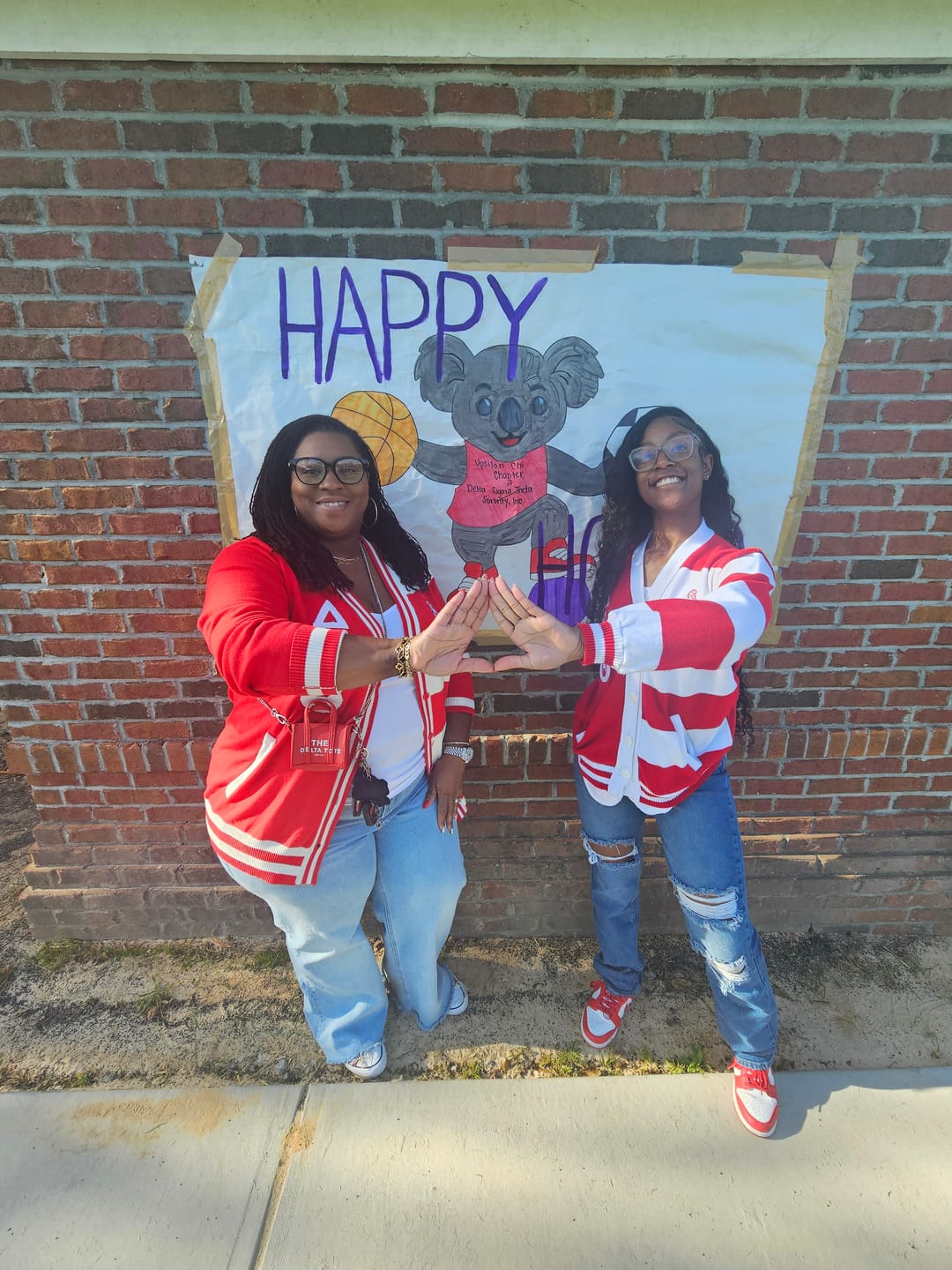 Customer photo review of Delta Sigma Theta Cardigan