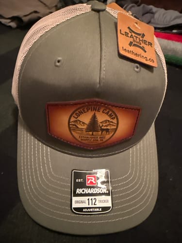 Customer photo review of Premium Custom Leather Patch Hats (Wholesale)
