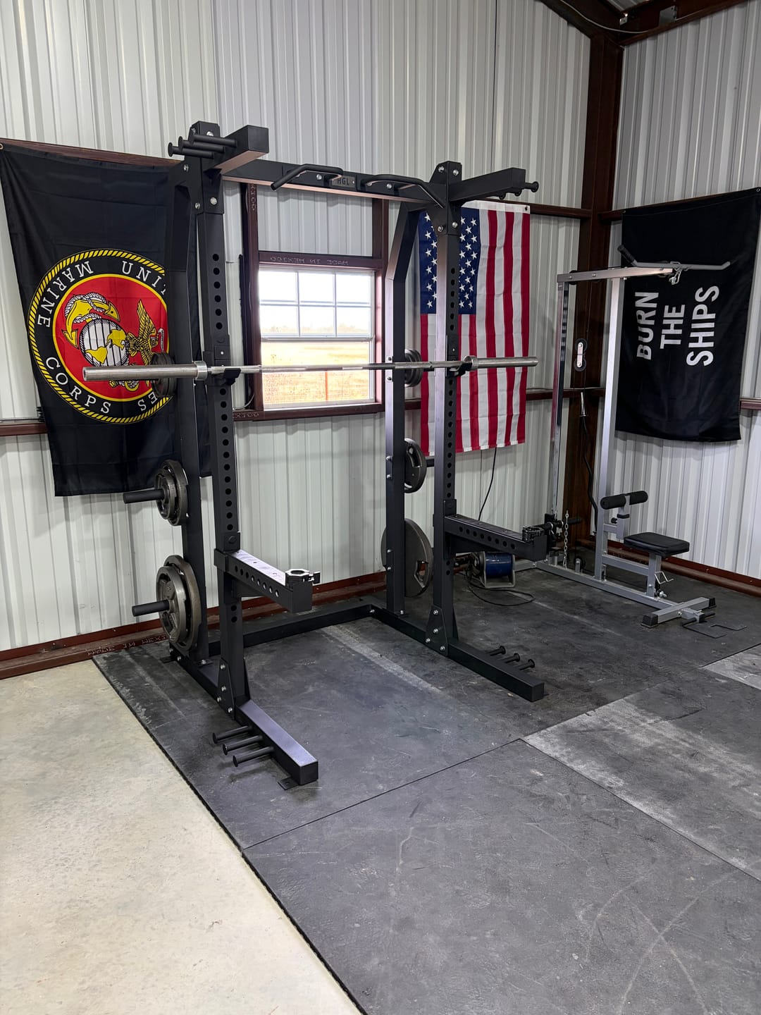 Customer photo review of HGL Half Cage Squat Rack