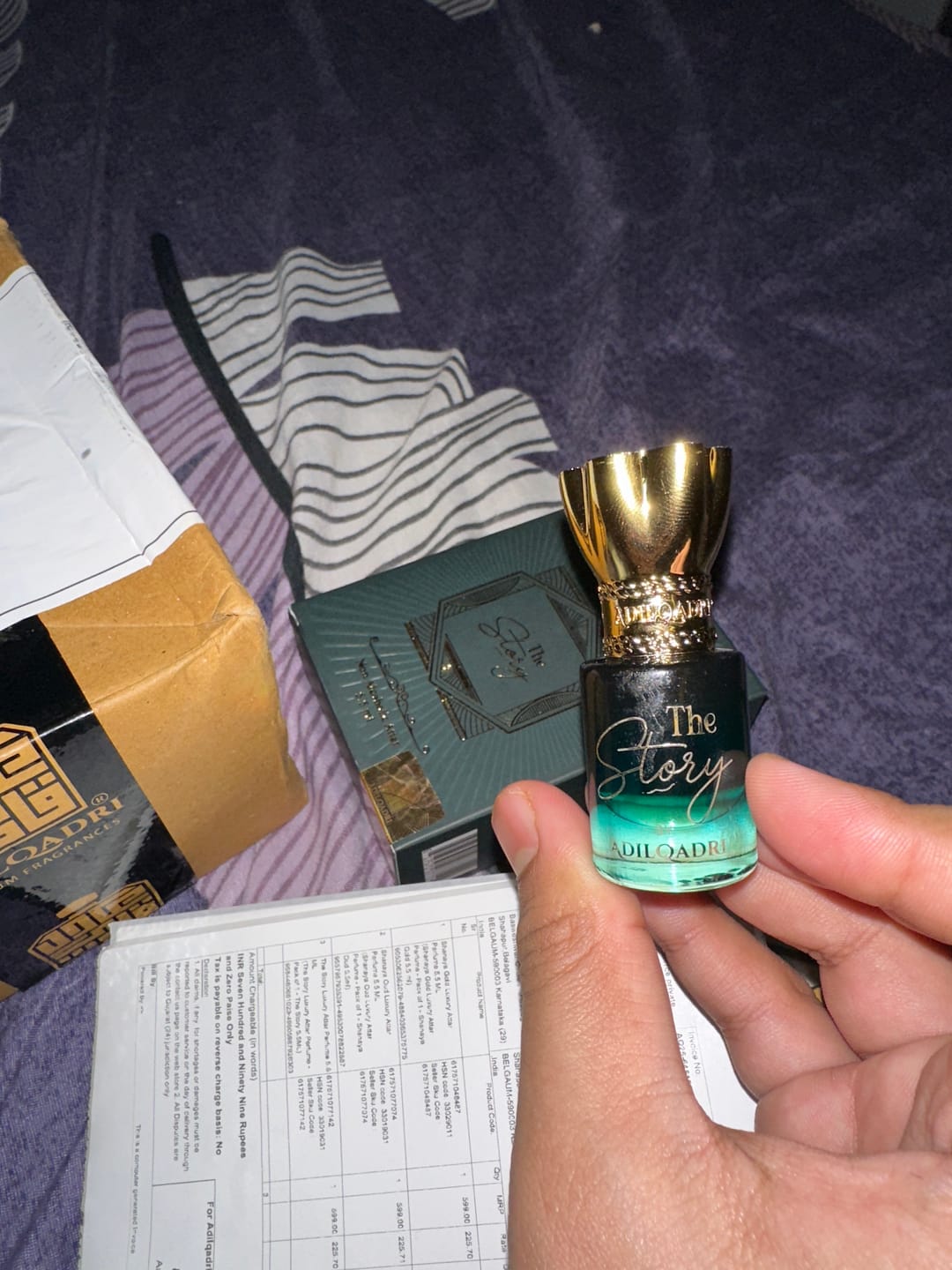 Customer photo review of The Story Luxury Attar Perfume