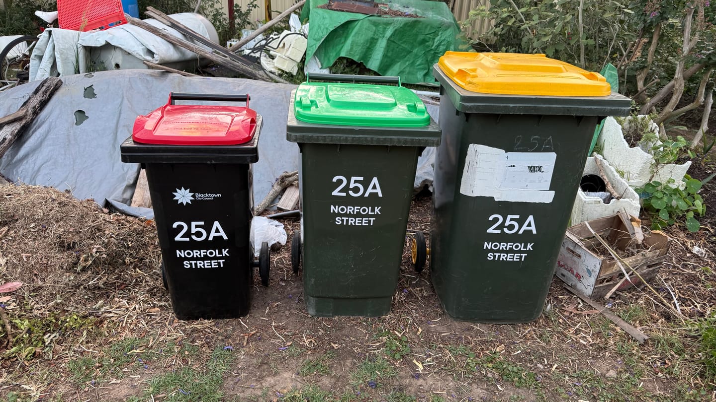 Customer photo review of Wheelie Bin Street Name & Number Sticker