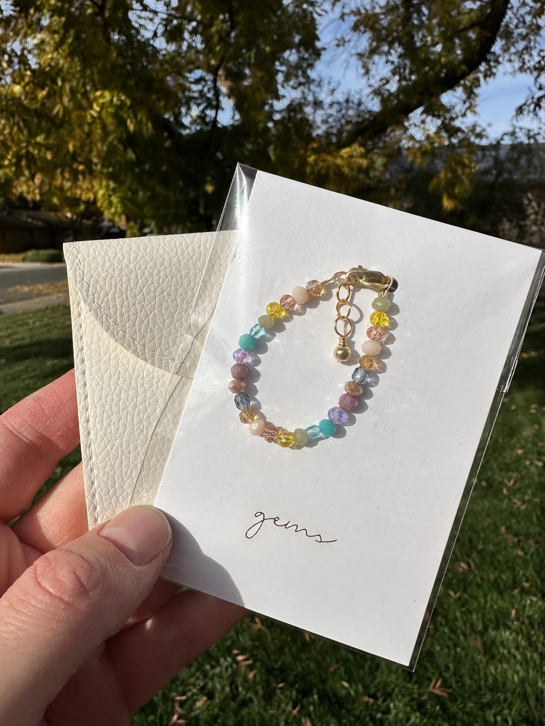 Customer photo review of Sprout Bracelet (4MM Beads)