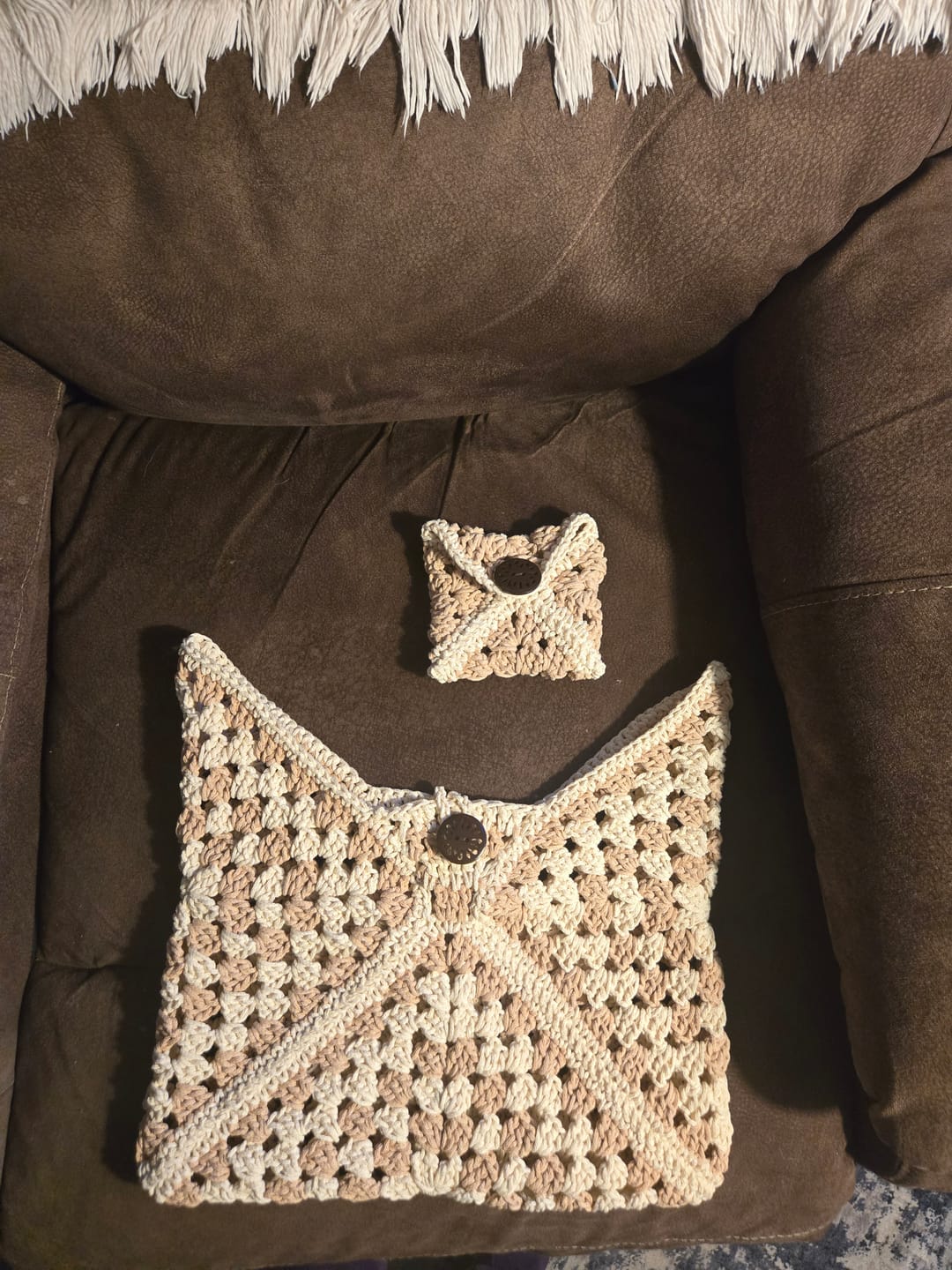 Customer photo review of CrochetPark™ Sunny Holiday shoulder bag crochet kit