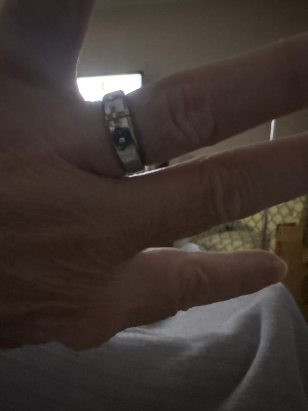 Customer photo review of FREE Today: Modern Style Two-tone Gold Cross Alloy Ring-With God All Things Are Possible
