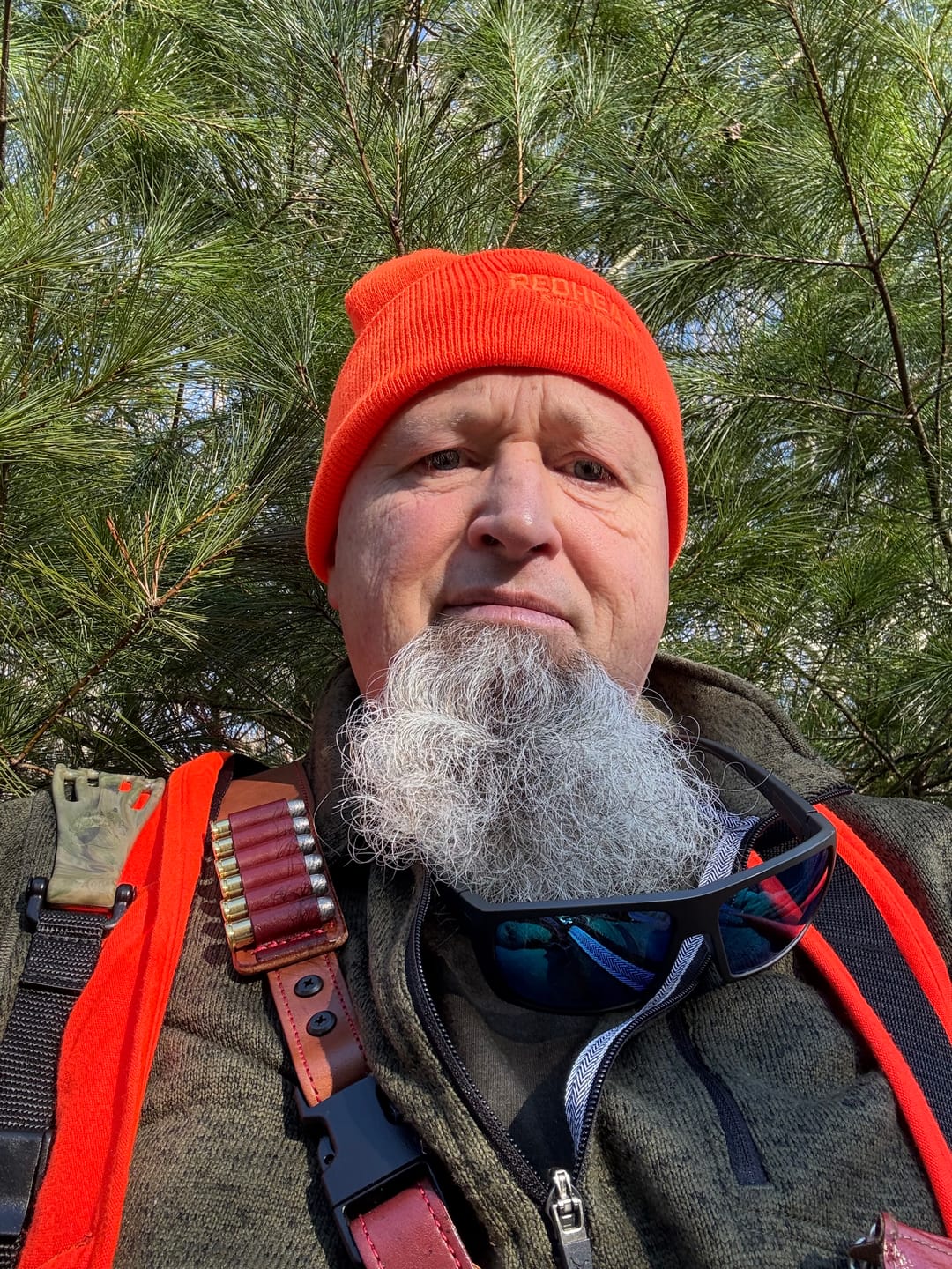 Customer photo review of Kodiak Leather Chest Holster