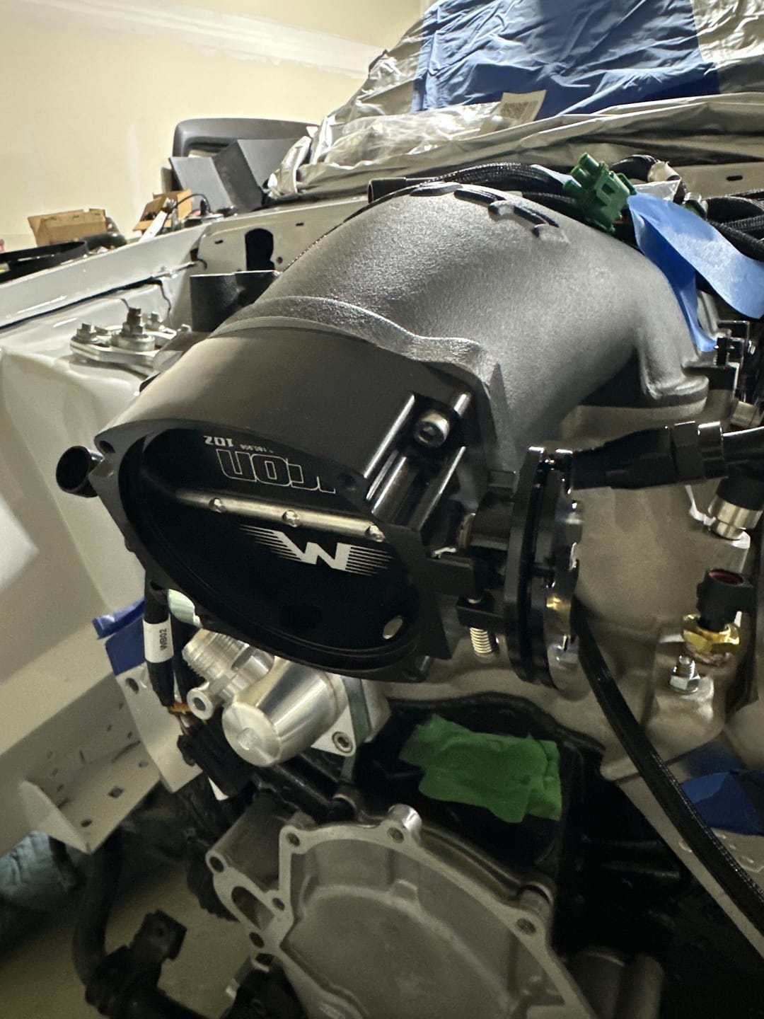 Customer photo review of ICON 102/105mm Cable Drive Throttle Body (Black) w/ Interchangeable Connection