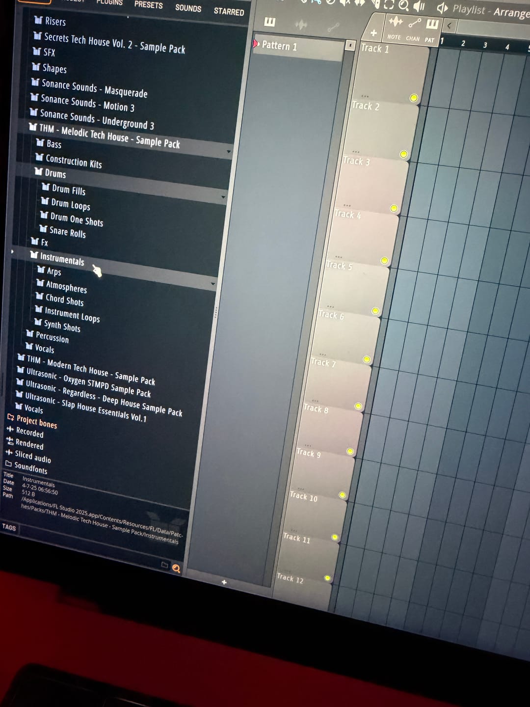 Customer photo review of Melodic Tech House Serum Presets - For Serum 1 & 2
