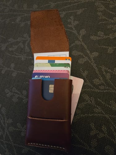 Customer photo review of Slimmad plånbok i äkta läder