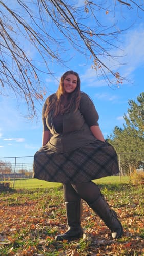 Customer photo review of New Compression Band Model One-Seam Translucent Fleece Lined Tights