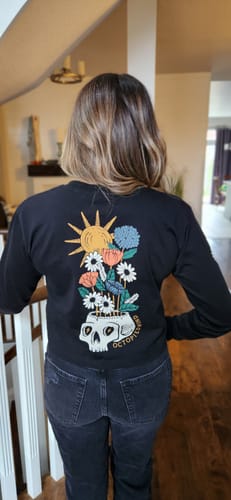 Customer photo review of Let Your Mind Grow Long Sleeve