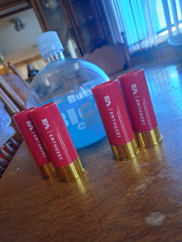 Customer photo review of 12 GAUGE SHOT GLASSES (4 SET)