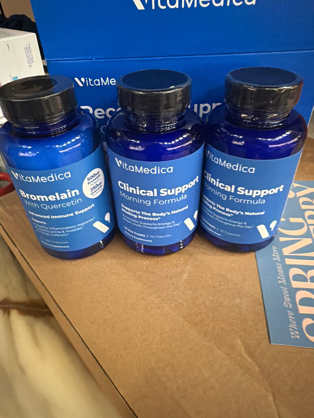 Customer photo review of Recovery Support Program: Morning & Evening Program + Bromelain with Quercetin