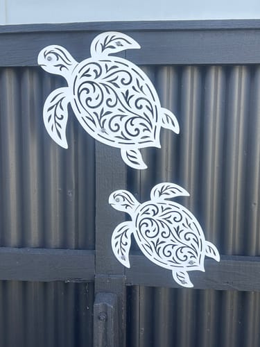 Customer photo review of Filigree Manta Ray Wall Art