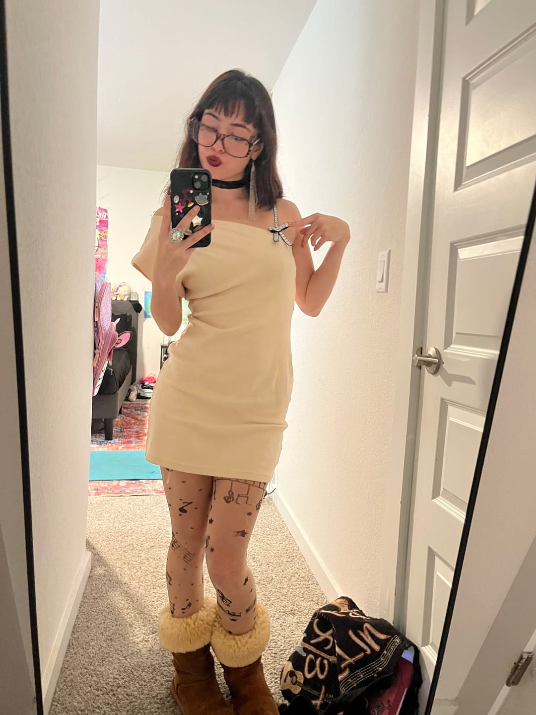 Customer photo review of Kitten Eyeglasses