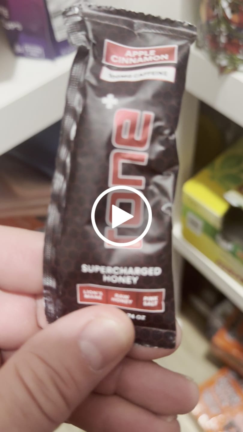 Customer video review of 100mg Caffeine - Apple Cinnamon - SuperCharged Honey (20-Pack)