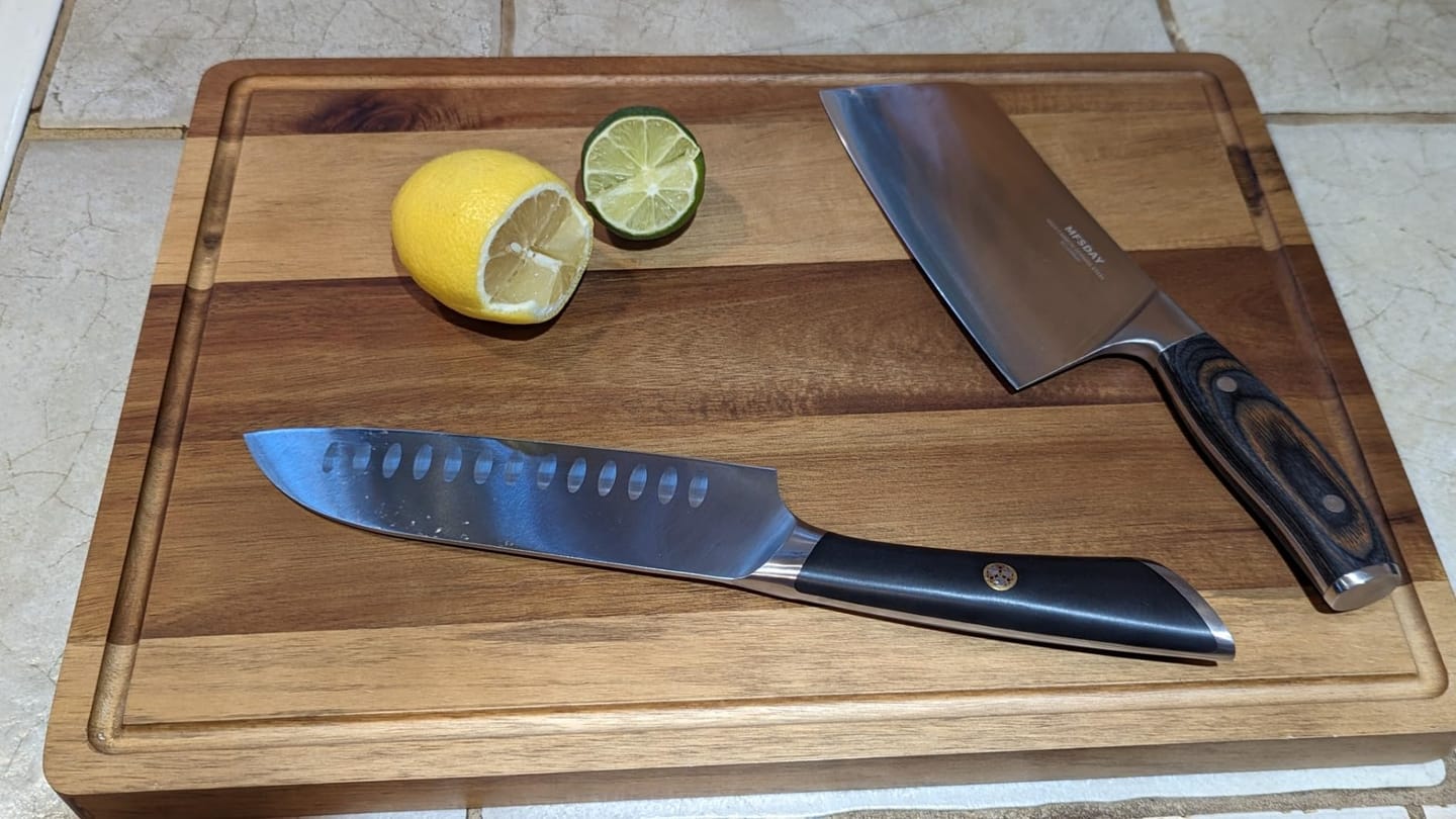 Customer photo review of Acacia Wood Chopping Board