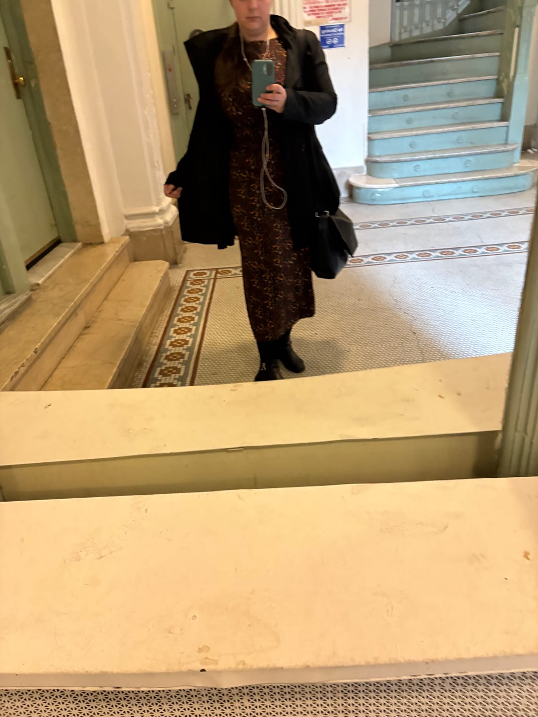Customer photo review of Johnna Ruched Dress - Printed Jersey :: Autumn Floral