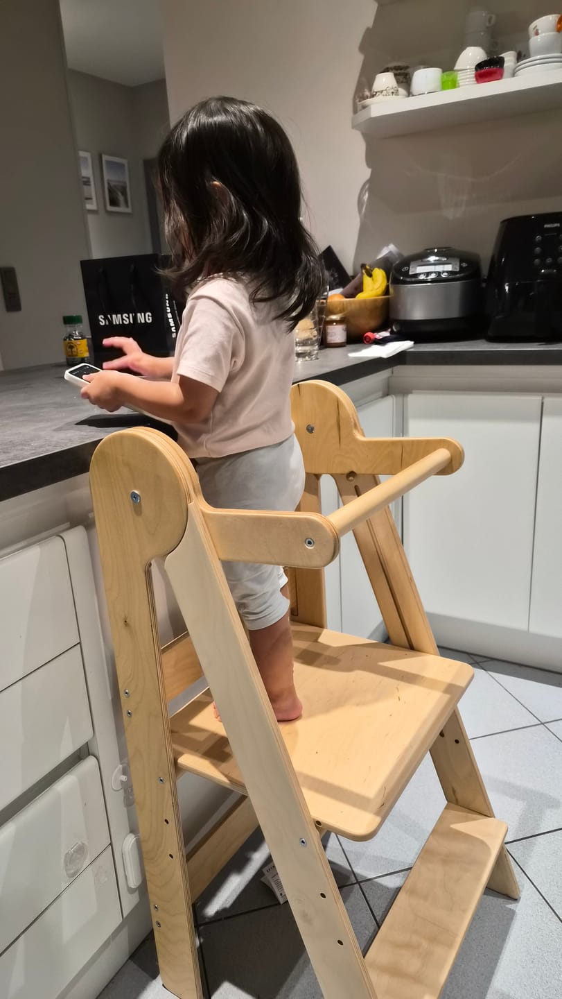 Customer photo review of Foldable Learning Tower