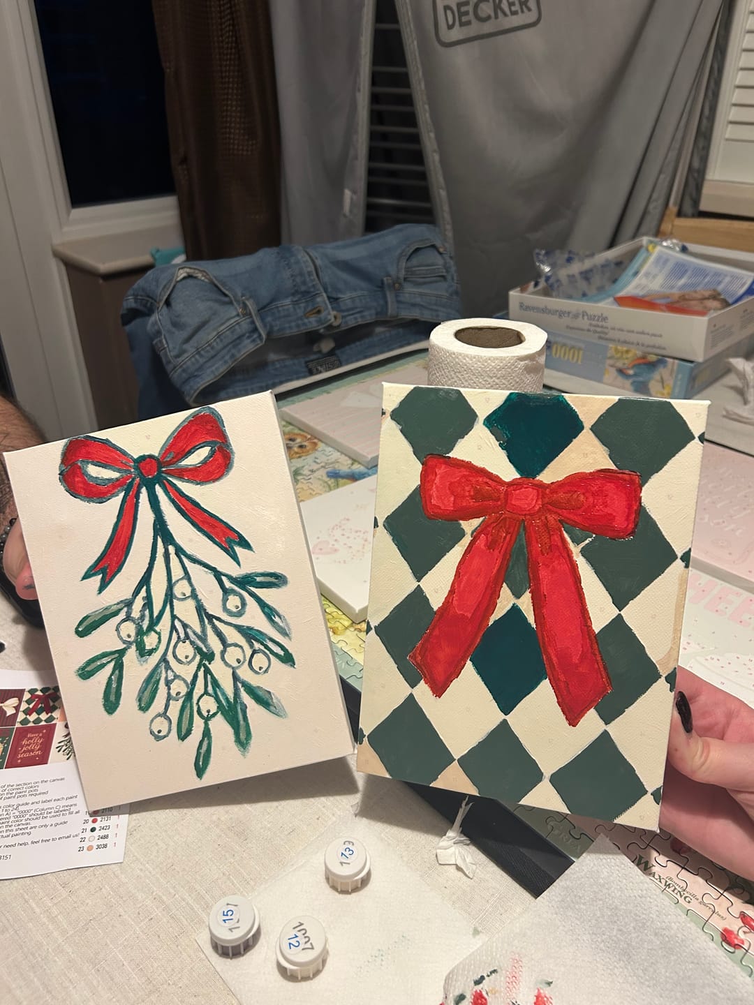 Customer photo review of 6 Mini Paintings - Merry Christmas Set