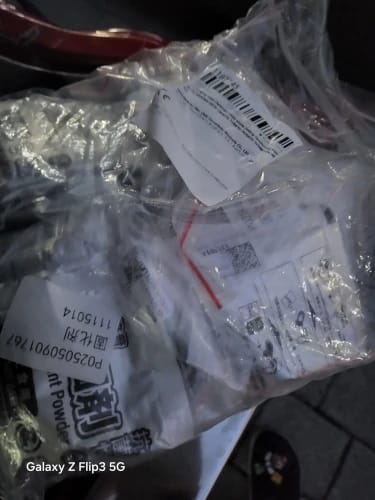 Customer photo review of 12 Sachets de Poudre Gélifiante pour Toilettes Portables