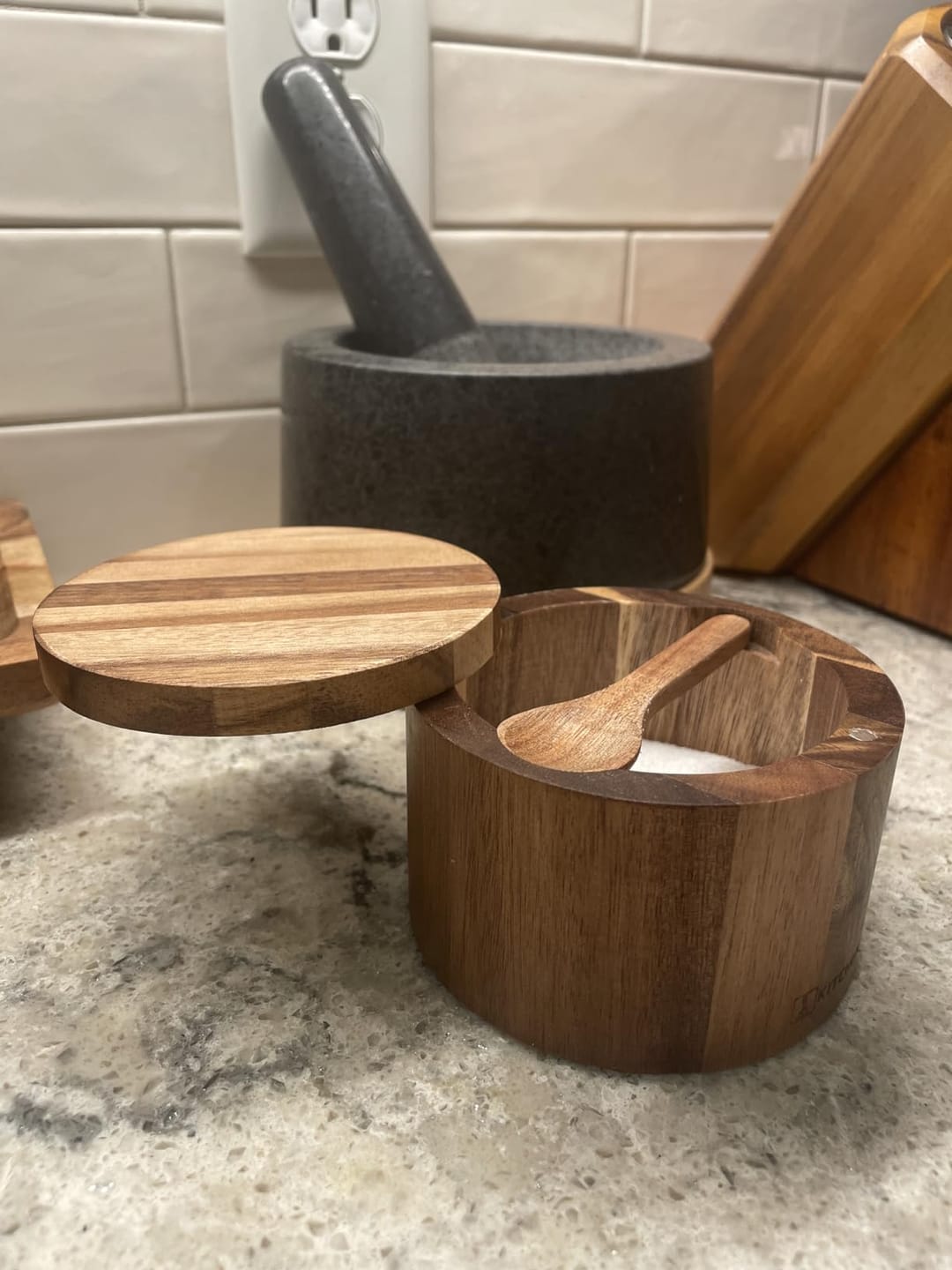 Customer photo review of Salt & Pepper Cellar + Spoon Included