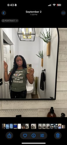 Customer photo review of Natural Color Loose Deep Wave Bulk Human Braiding Hair