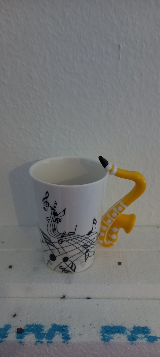 Customer photo review of Originelle Tasse – Saxophon