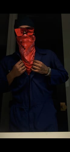 Customer photo review of CULTURE LEGACY bandanna