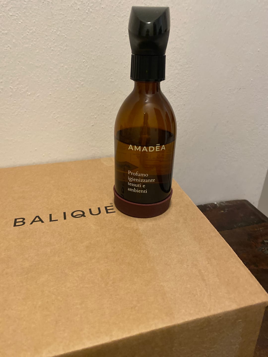 Customer photo review of Profumo "Ambre" - Igienizzante tessuti e ambienti 300ml