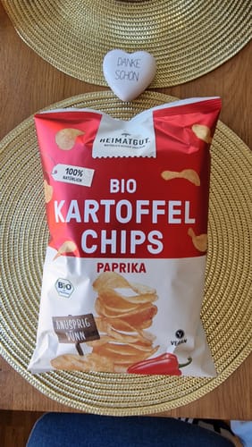 Customer photo review of Bio Kartoffelchips Paprika