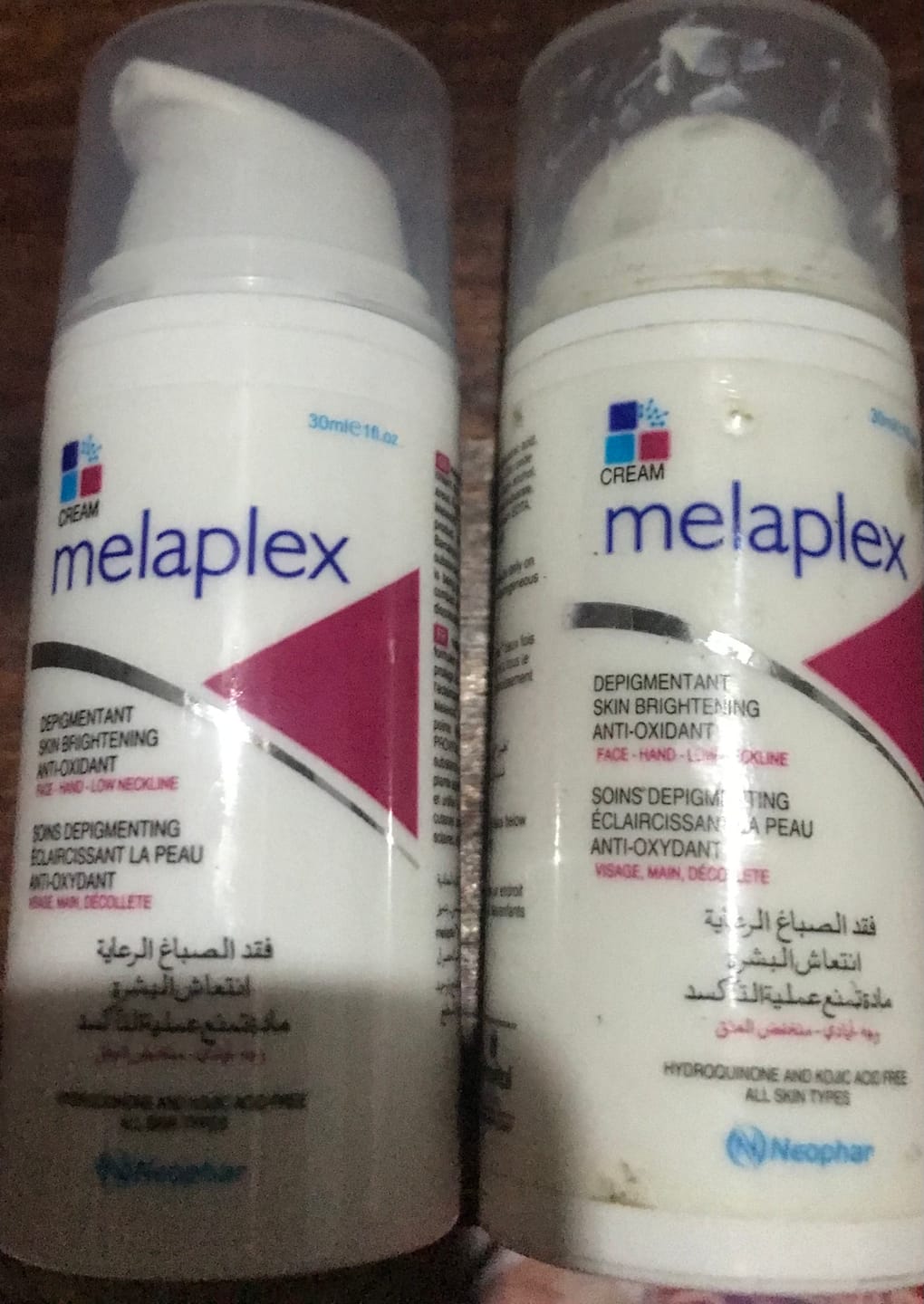 Customer photo review of Melaplex Cream