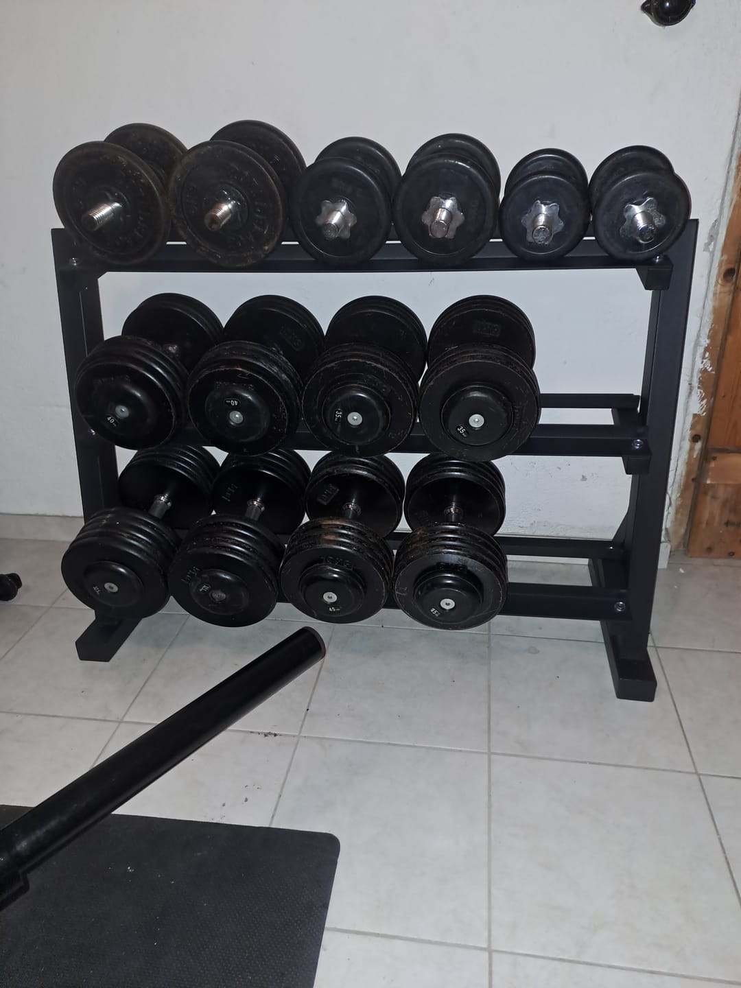 Customer photo review of Hex Dumbbell Rack