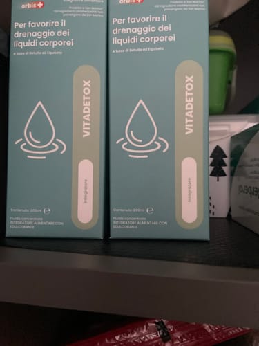 Customer photo review of VITADETOX - Per drenare i liquidi corporei (200 ml)