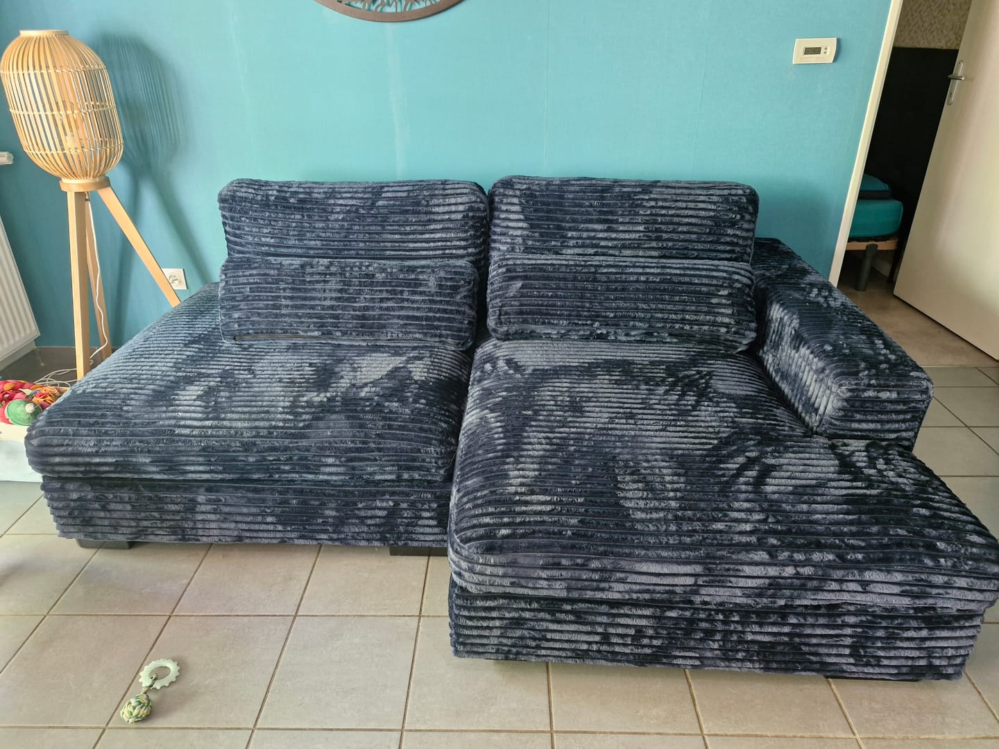 Customer photo review of Canapé d'angle convertible grande méridienne MONTPARNASSE