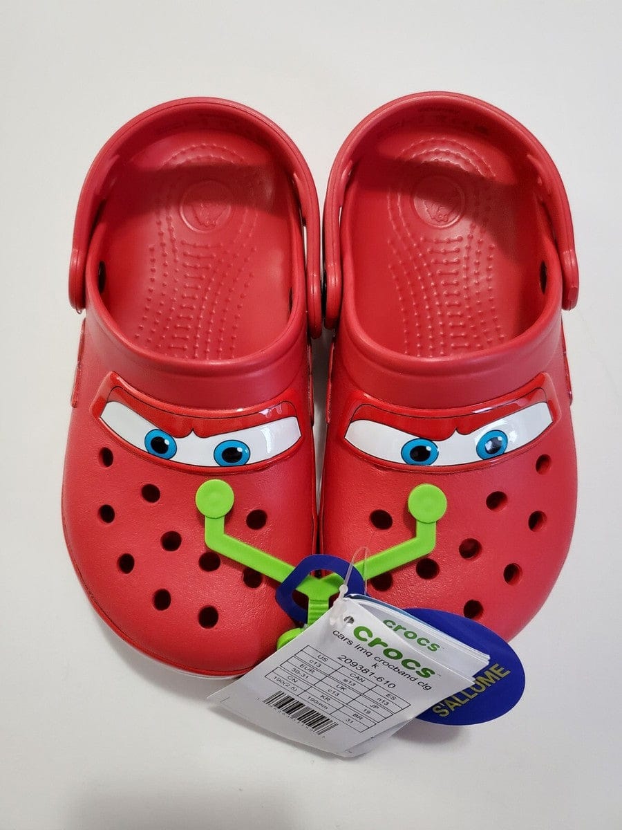 Customer photo review of Lightning McQueen Crocs – Red