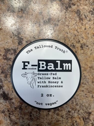 Customer photo review of F-Balm - Premium Anti-aging Tallow Balm - 2 oz.
