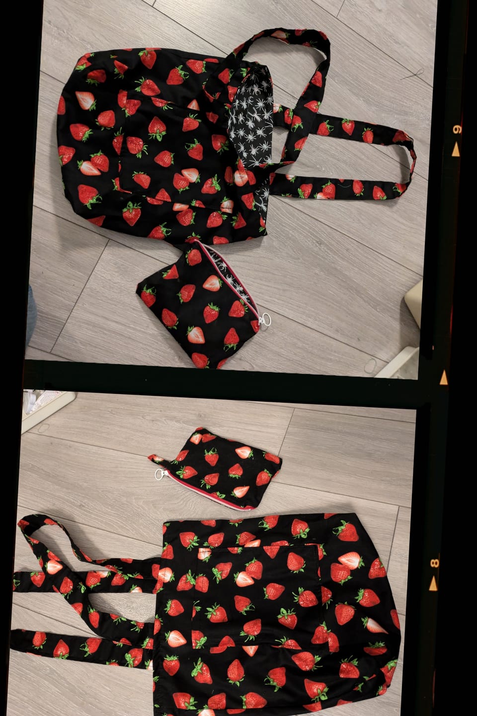 Customer photo review of Strawberry Rose & Hubble Cotton Poplin Fabric