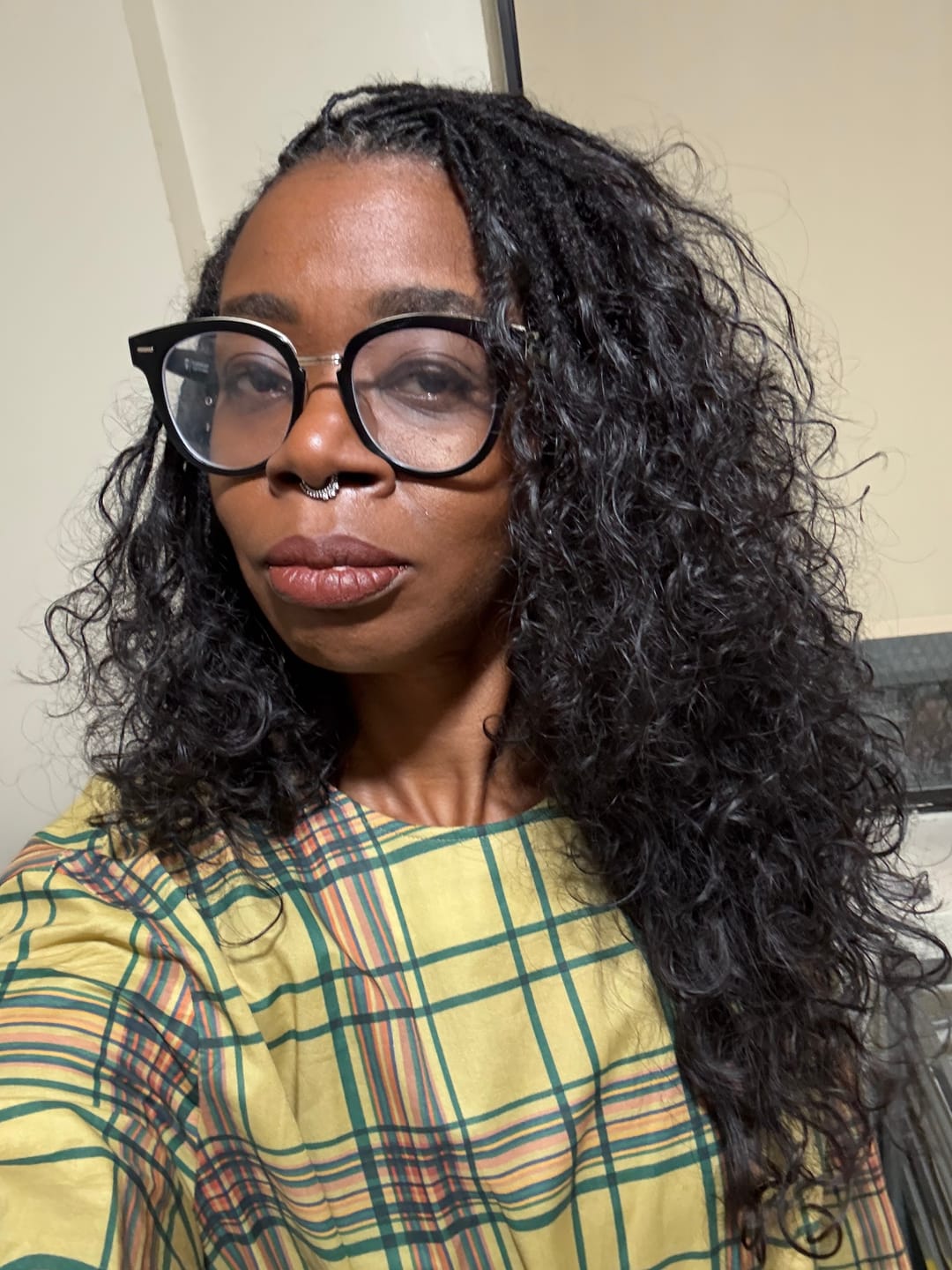 Customer photo review of Raw Indian Loose Curly Bulk Braiding Hair
