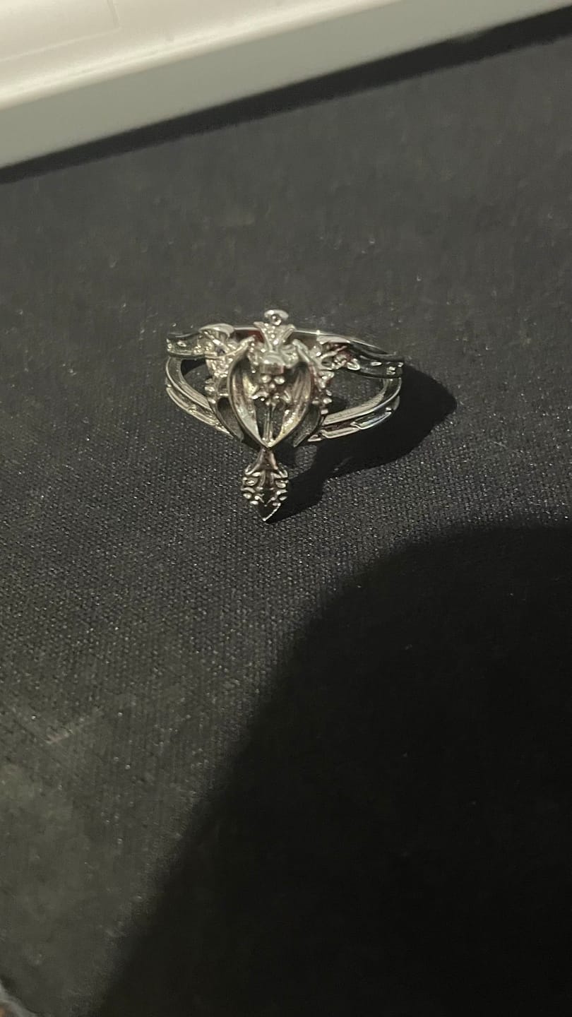 Customer photo review of TRIBAL CROSS RING