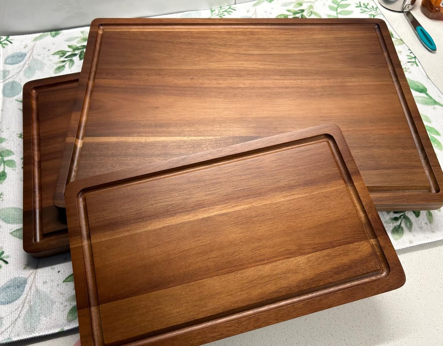 Customer photo review of Acacia Wood Chopping Board