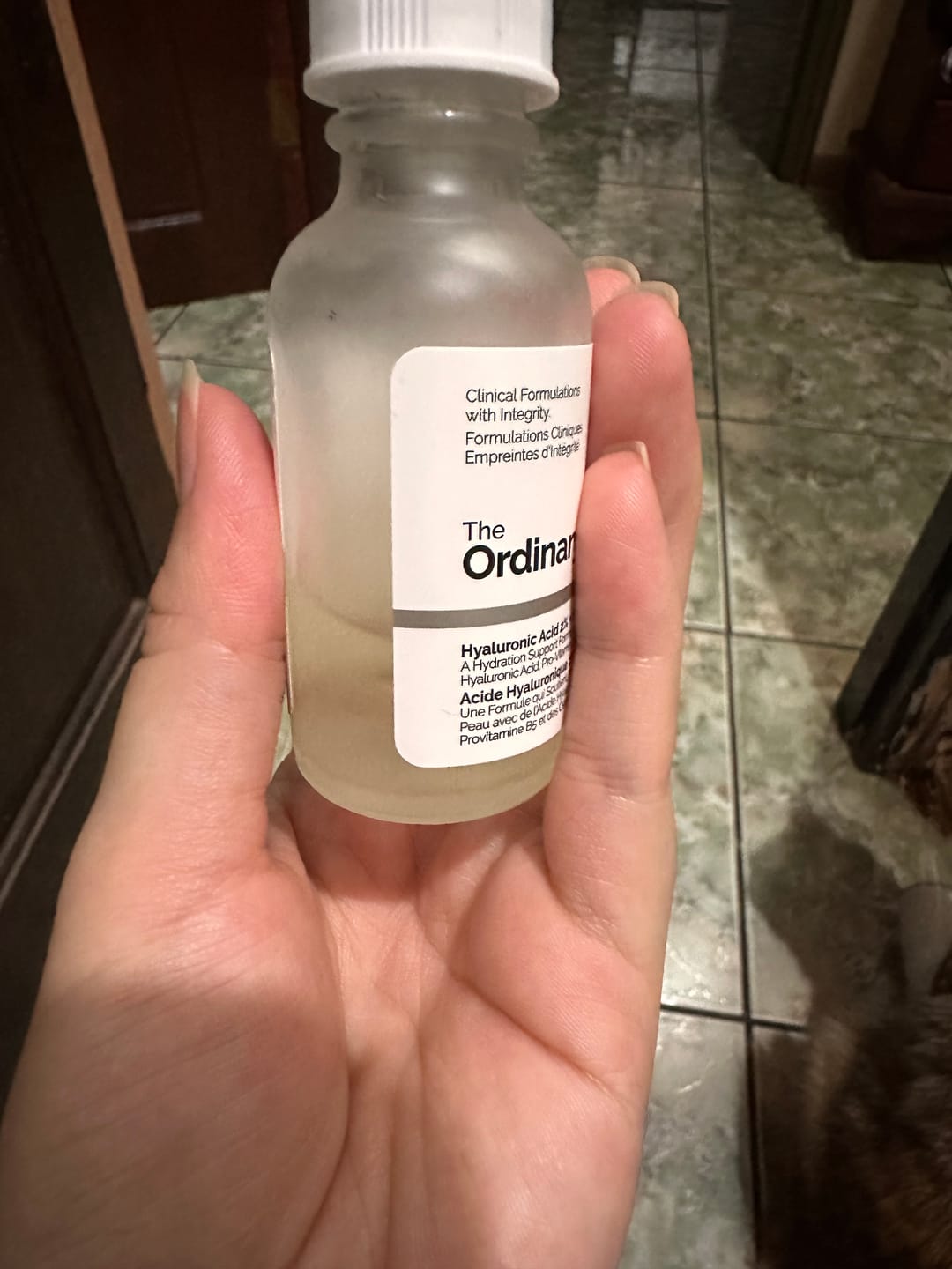 Customer photo review of Hyaluronic Acid 2% + B5 Hydrating Serum