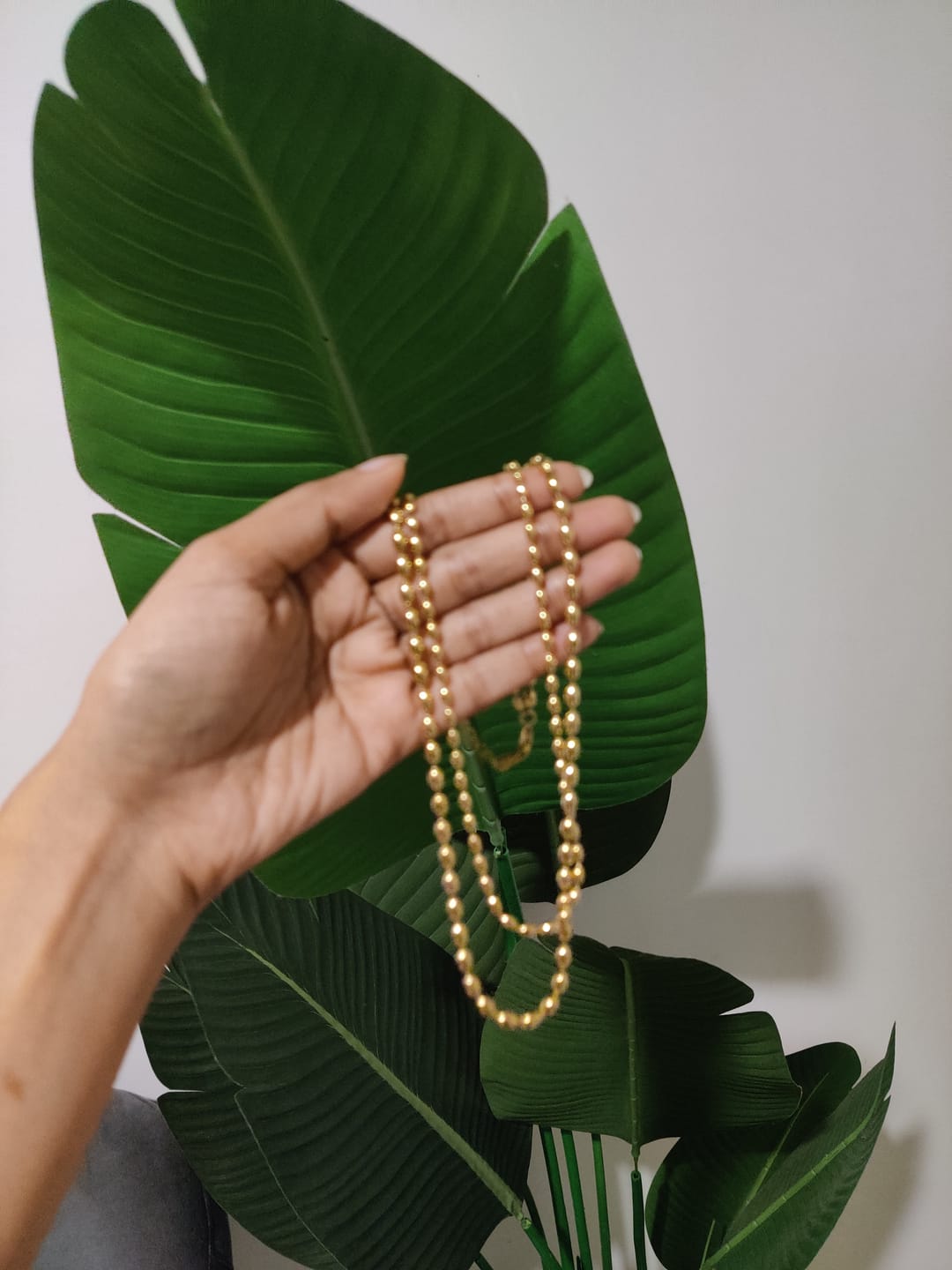 Customer photo review of Beaded Bliss Necklace