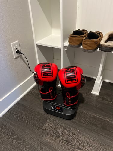 Customer photo review of The Glove Purifier V2 with Thermal Heating and O3-Enabled Active Technology Built for Preserving Boxing Gloves