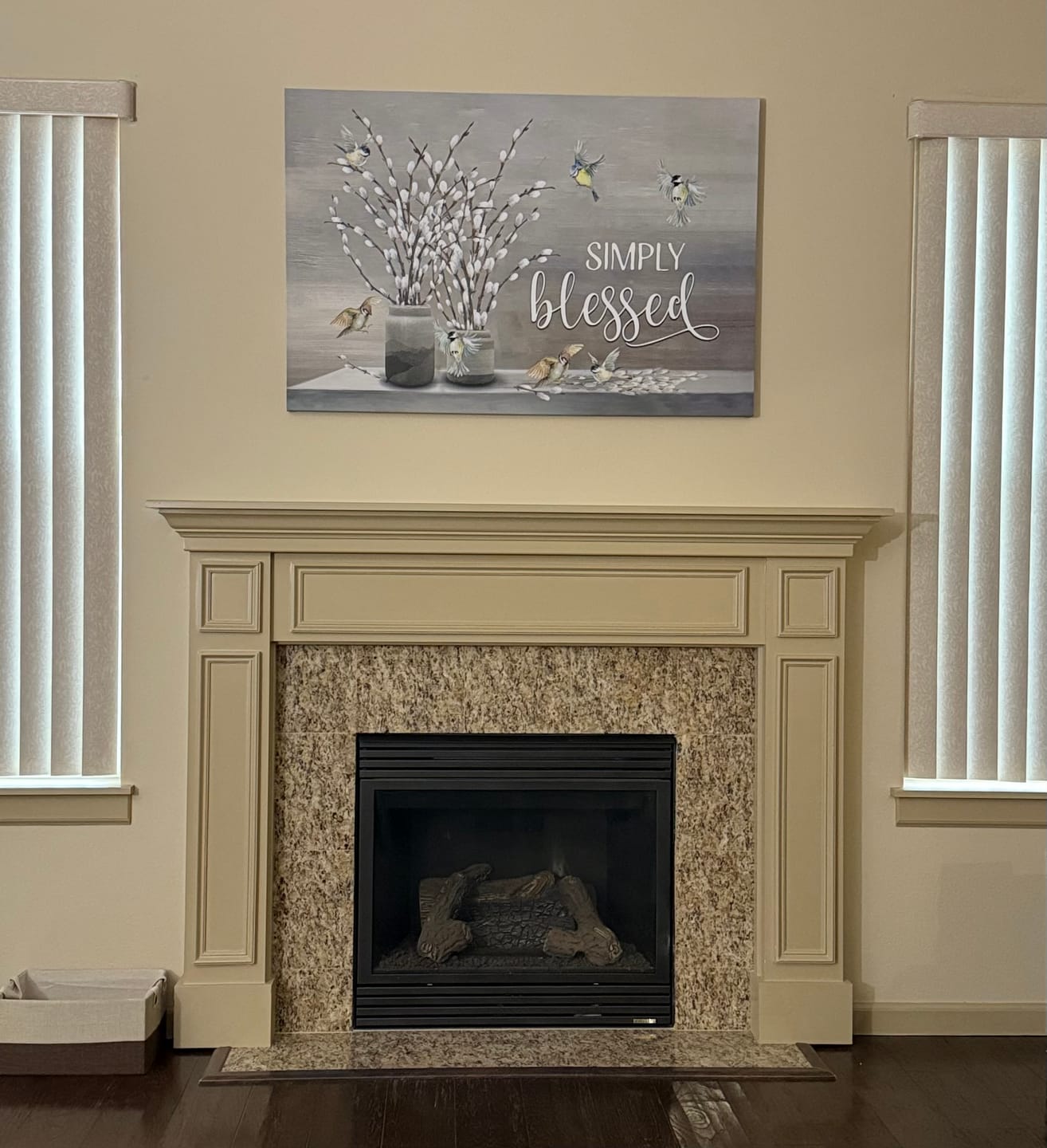 Customer photo review of Simply Blessed Wall Art Canvas - Christian Wall Art