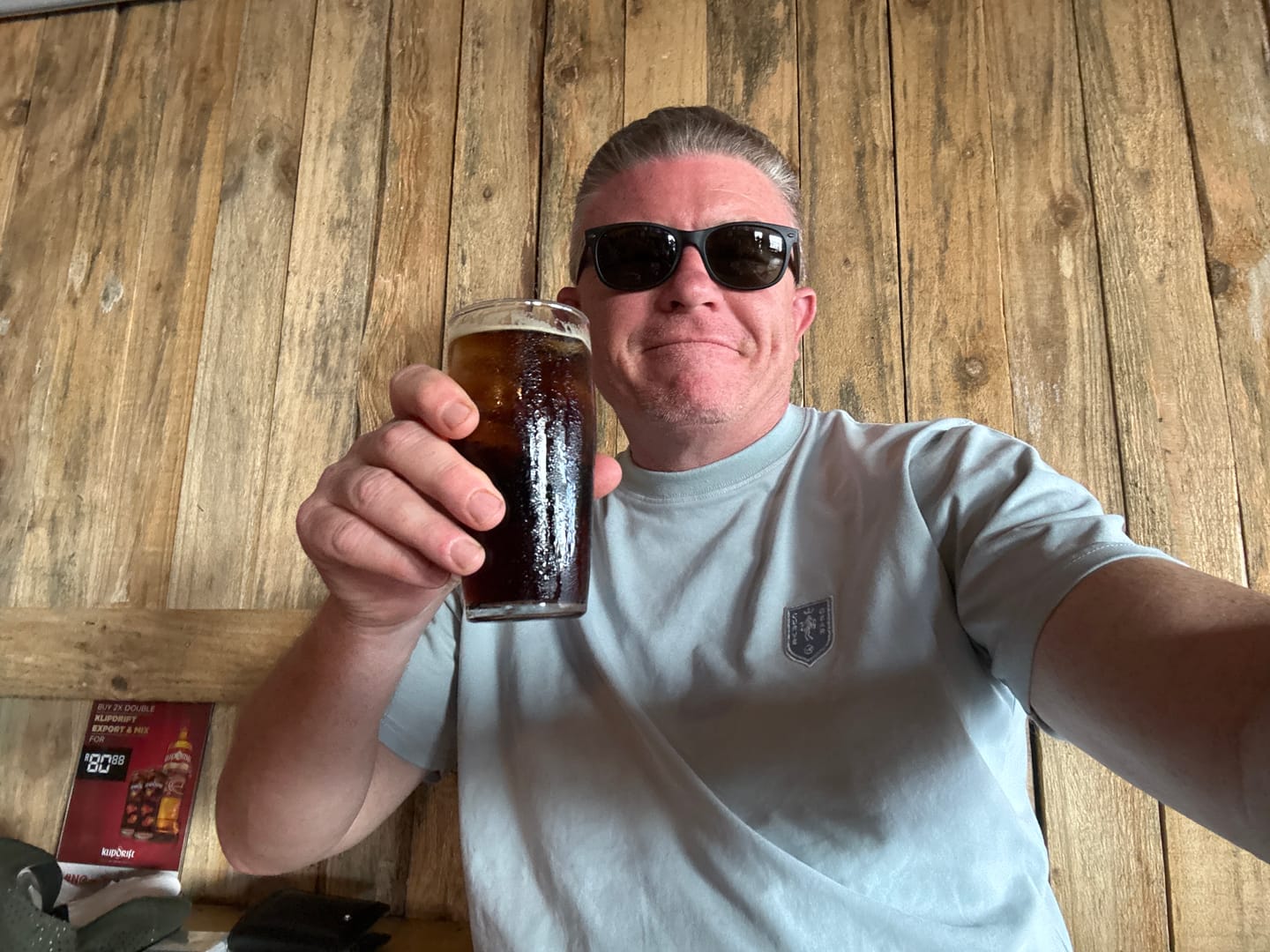 Customer photo review of Horsepower T-Shirt Light Blue